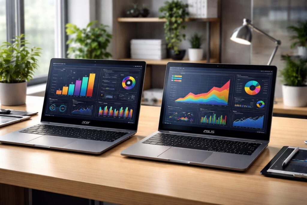 découvrez une analyse détaillée des performances des nouveaux modèles acer et asus pour faire le meilleur choix entre ces deux géants de l'informatique.