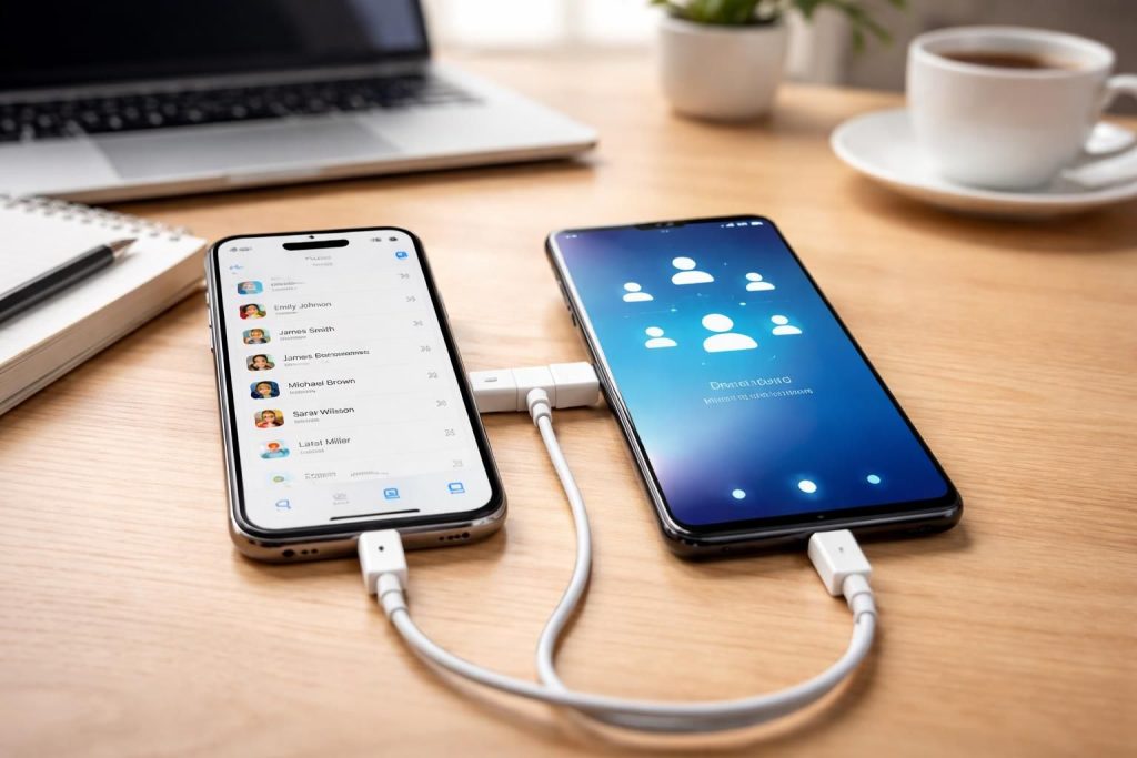 découvrez comment transférer facilement vos contacts de l'iphone vers un téléphone android sans perdre aucune donnée grâce à nos conseils pratiques et étapes simples.