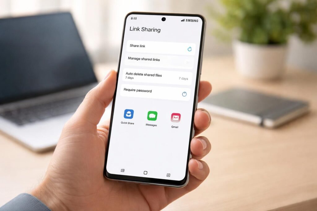 apprenez à désactiver le partage de liens sur votre appareil samsung facilement et rapidement grâce à notre guide étape par étape.